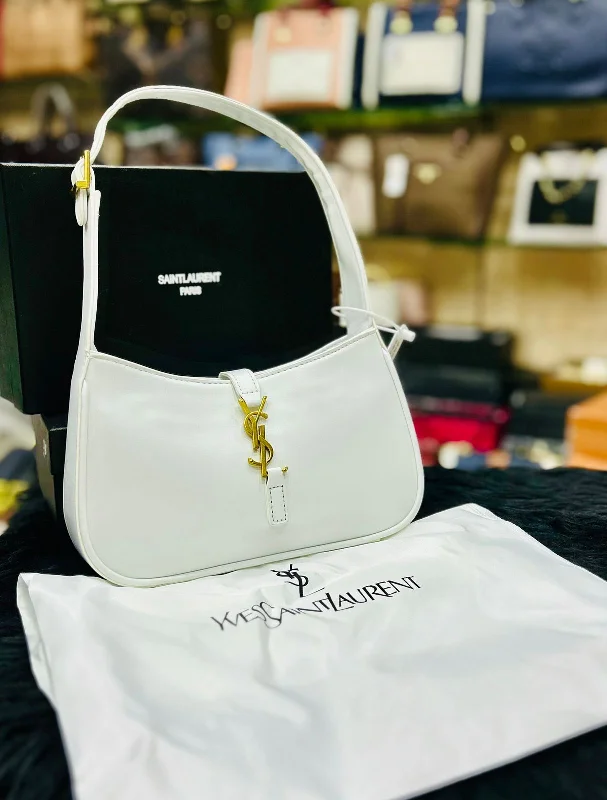 Yves Saint Laurent handbags with quilted leatherLuxurious Women Bag - YSL-Inspired Premium Quality Bag with Box & Dust Bag (White-1)