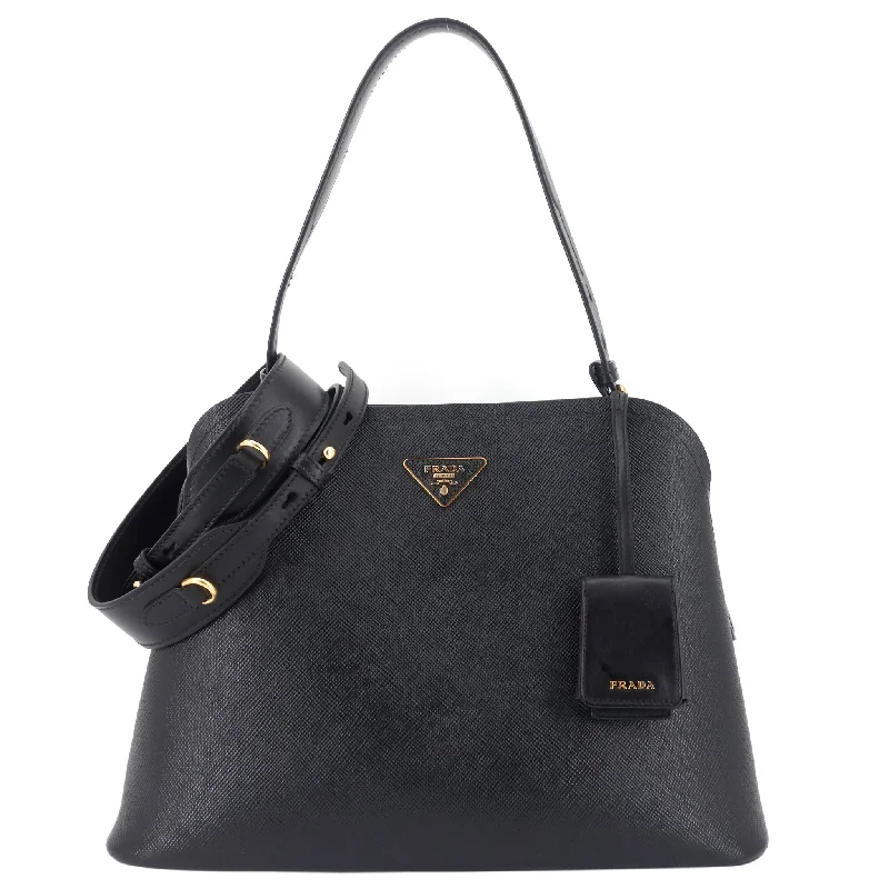 Ladies Prada handbags with a detachable wallet inside for added convenienceMatinee Saffiano Leather Tote Bag