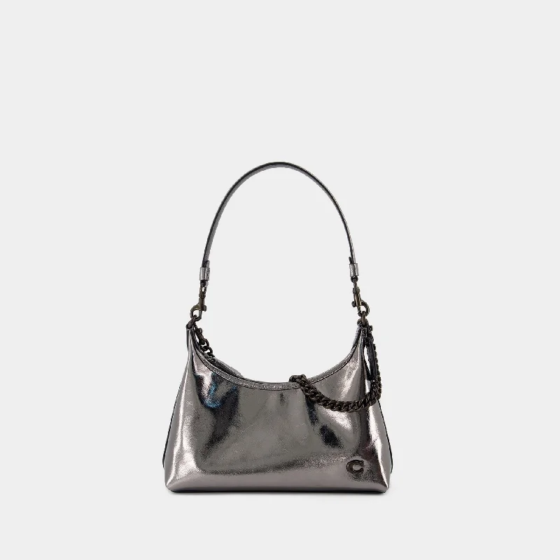 Medium - sized Coach shoulder bags in rich, deep colors for a sophisticated appearanceJuliet 25 Shoulder Bag - Coach - Leather - Grey