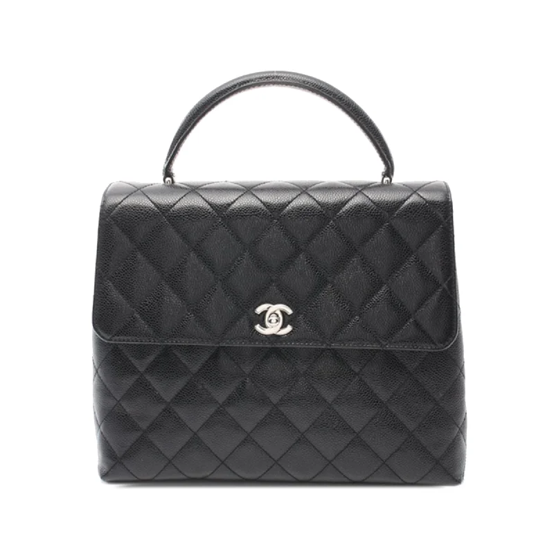 Chanel Lightweight Handbag for Daily ErrandsBlack Chanel Caviar Kelly Top Handle Bag