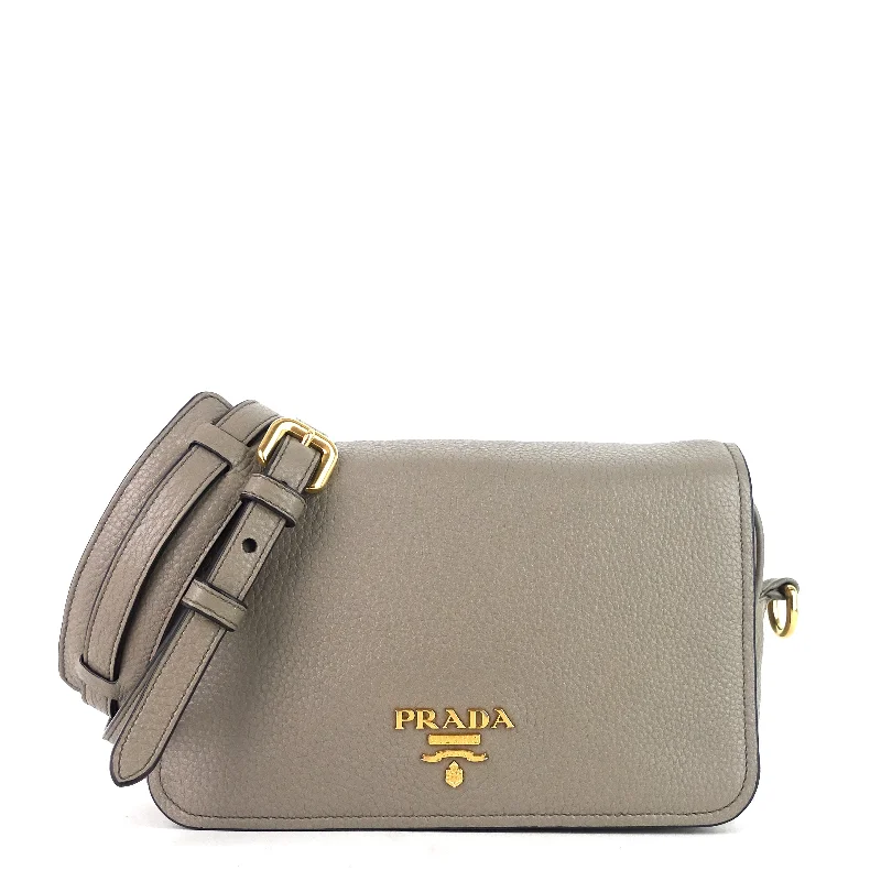 Prada bags with a zippered interior pocket for separating itemsVitello Phenix Flap Crossbody Bag