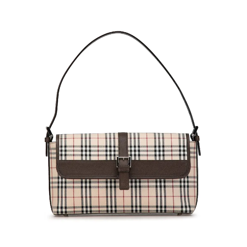 Burberry Bags for Women's Spring 2025 CollectionBrown Burberry House Check Canvas Shoulder Bag