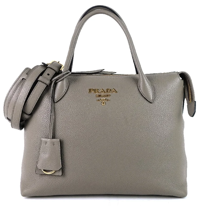 Prada Re - Edizione 2005 bags with a retro - inspired designConvertible Large Vitello Daino Tote Bag