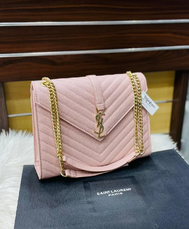 Yves Saint Laurent bags for casual everyday wearYSL Women's Bag - Iconic Luxury with Timeless Elegance (Pink)