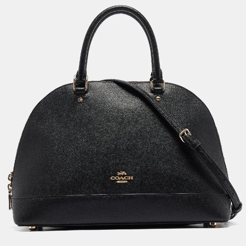 Coach Tabby bags with a classic turnlock closure for a timeless styleBlack Leather Sierra Satchel