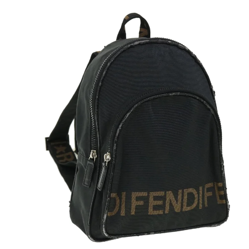 Fendi backpacks with a hidden back pocket for security and privacyFENDI Backpack Nylon Black  50596