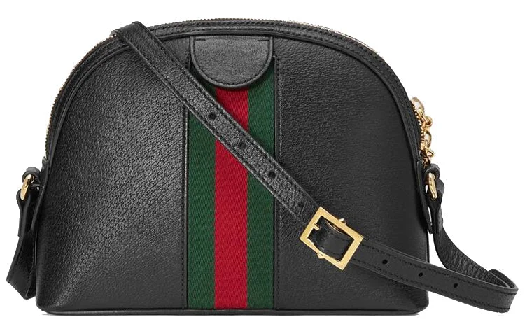 Women Gucci crossbody bags with a woven leather strap(WMNS) GUCCI luggage Single-Shoulder Bag 499621-DJ2DG-1060