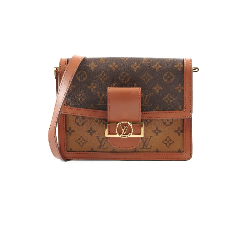 Ladies Louis Vuitton Capucines bags with gold - toned hardwareLouis Vuitton Dauphine MM Reverse Monogram