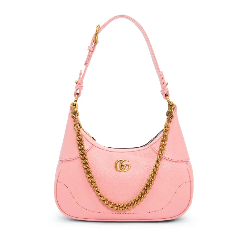 Medium - sized Women Gucci handbags for everyday useGucci Pink Calfskin Small Aphrodite Shoulder Bag