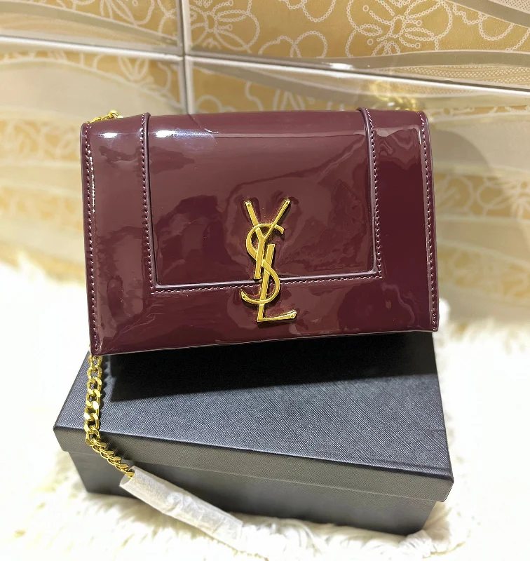 Yves Saint Laurent Rockstud bags for eveningSaint Laurent Kate Small YSL Crossbody Bag (Maroon)