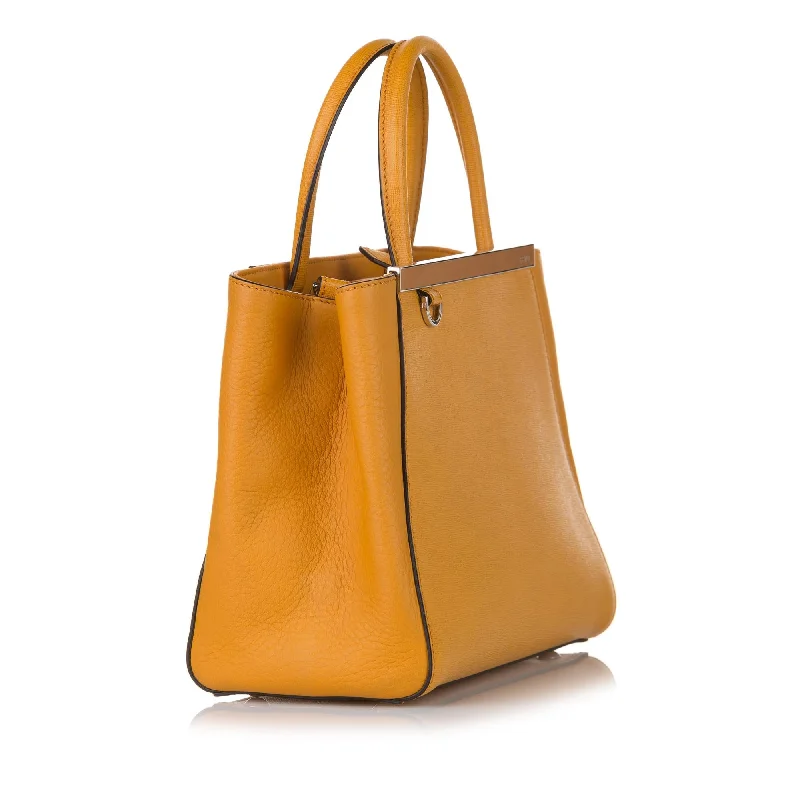 Ladies Fendi shoulder bags with a hidden magnetic pocket for discreet storageFendi 2Jours Leather Satchel (SHG-31456)