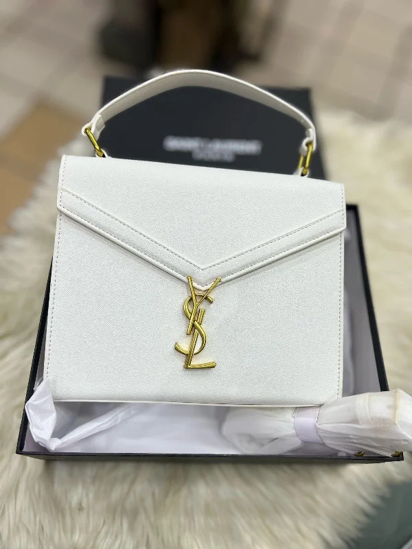 Yves Saint Laurent wallets and matching bagsSaint Laurent Cassandra Top Handle Bag For Women (White)