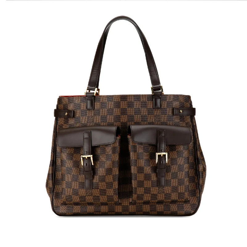 Louis Vuitton Twist bags with a snakeskin - effect panel for a bold lookBrown Louis Vuitton Damier Ebene Uzes Tote Bag