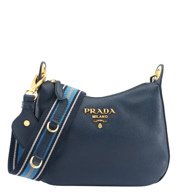 Prada handbags with a perforated leather detail for a unique and breathable designVitello Phenix Leather Bag