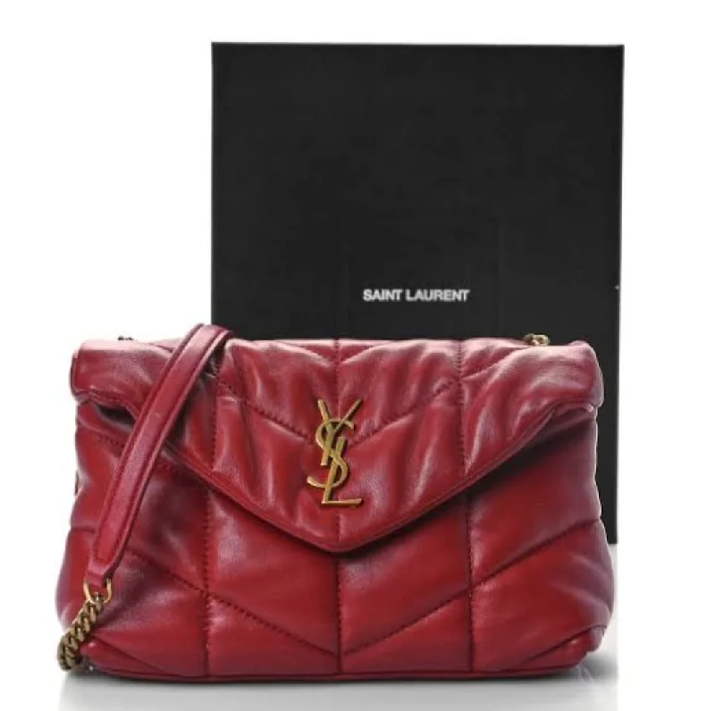 Yves Saint Laurent bags with adjustable strapsNew Arrival AAA Quality YSL Classic Puffer Bag (red)