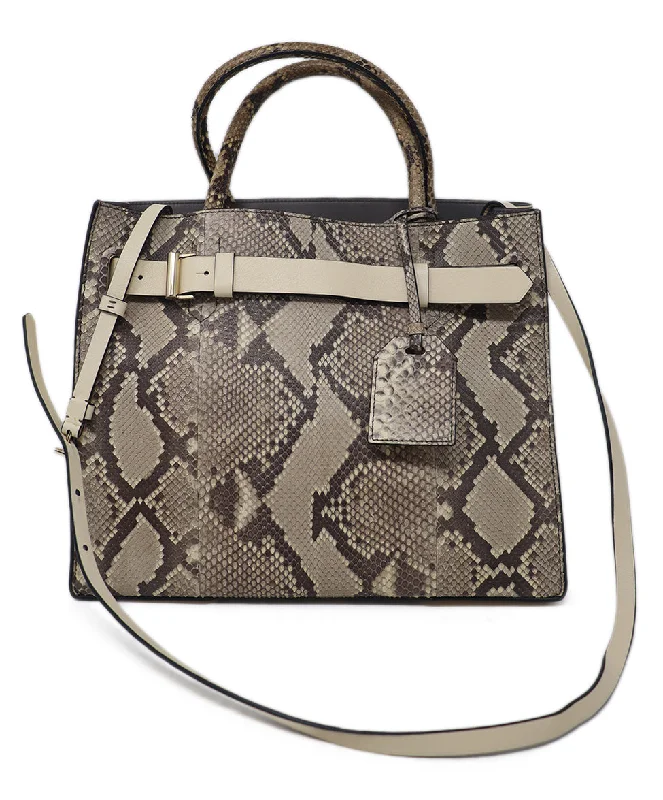 Yves Saint Laurent bags with bold metallic accentsReed Krakoff Python Leather Satchel