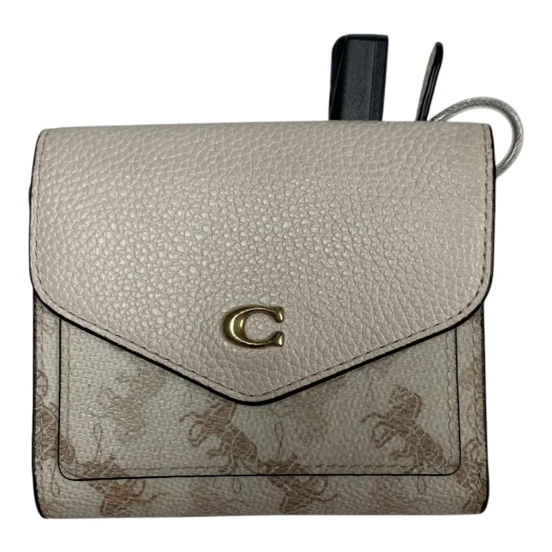 Coach Borough bags with a structured silhouette and a magnetic - snap closureWallet Designer By Coach, Size: Small