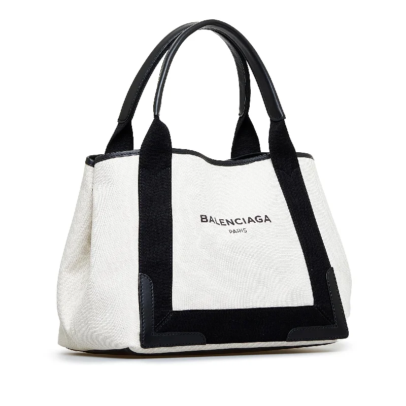 Balenciaga Hourglass small size with silver - tone lockBalenciaga Hourglass small size with silver - tone lockBalenciaga Navy Cabas S Tote (SHG-9xcxgt)