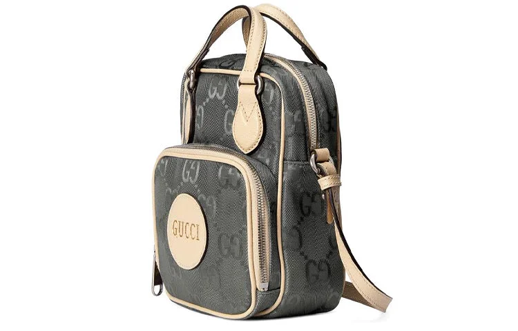 Gucci backpacks for women with a padded laptop compartment(WMNS) GUCCI Logo Printing Off The Grid Backpack Grey 625850-H9HAN-1263