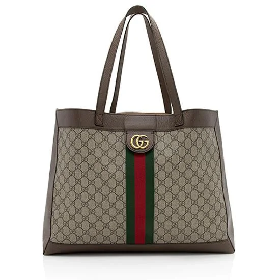 Women Gucci bags with a magnetic snap closure for easy accessGucci GG Supreme Ophidia Soft Tote