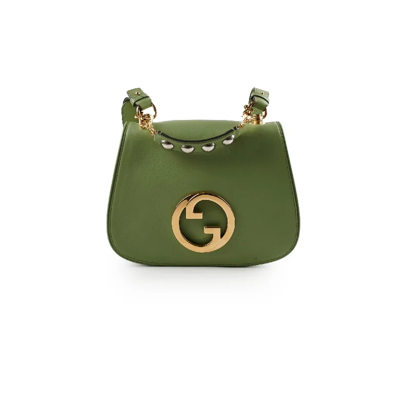 Ladies Gucci Dionysus bags in a pastel colorGucci Blondie Medium Top Handle Shoulder Bag Green