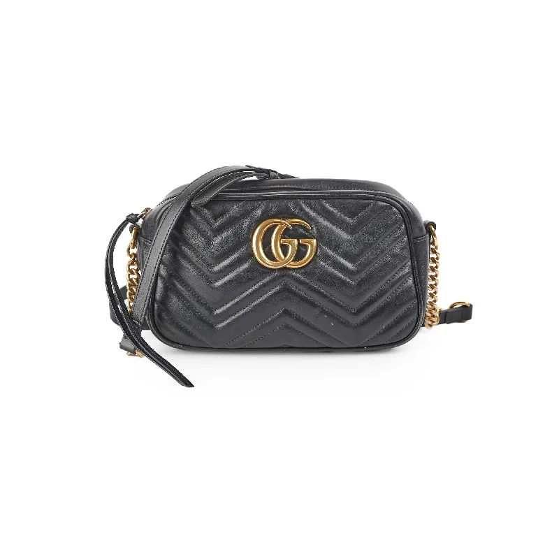 Ladies Gucci Dionysus bags with a star - shaped charmGucci Marmont Camera Small Black Bag