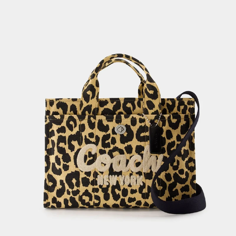 Coach bags with a back - zip pocket for storing valuables securelyCargo Tote - Coach - Canvas - Printed