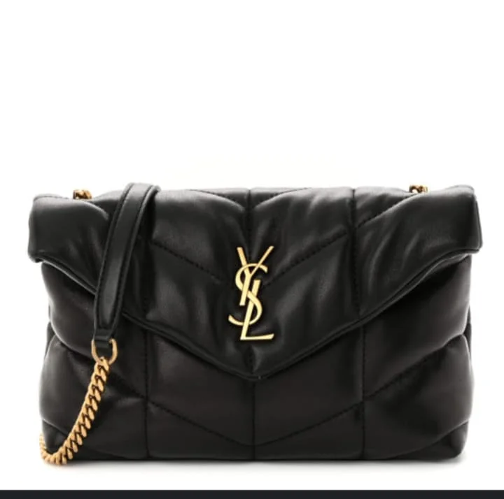 Yves Saint Laurent bags with luxurious suede detailsNew Arrival AAA Quality YSL Classic Puffer Bag (black)