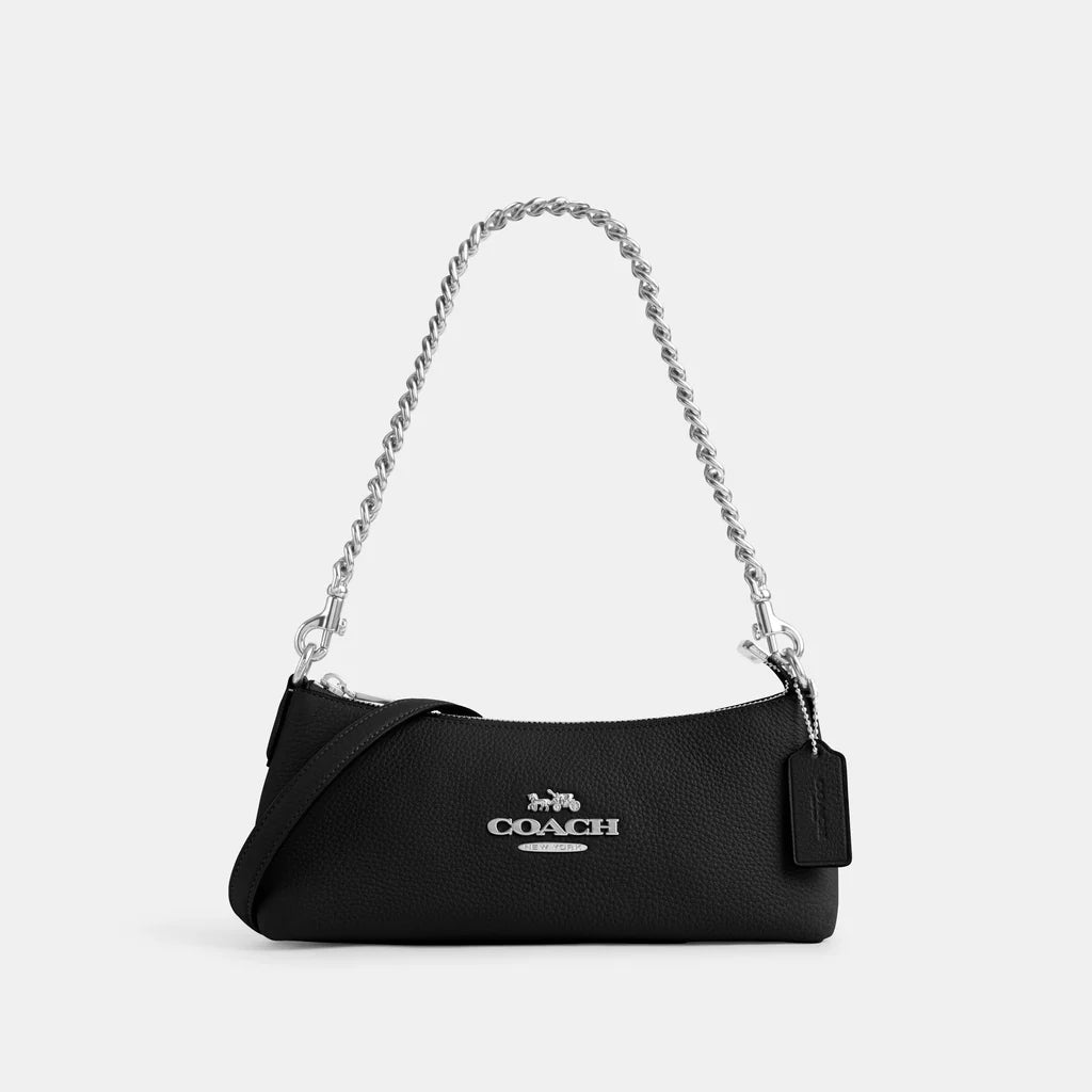 Coach Borough bags with a structured silhouette and a magnetic - snap closureCoach Charlotte Shoulder Bag