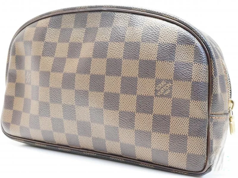 Ladies Louis Vuitton Capucines bags with a detachable shoulder strapAuthentic Pre-owned Louis Vuitton Damier Trousse Toilette Cosmetic Pouch Clutch Bag N47624 181659