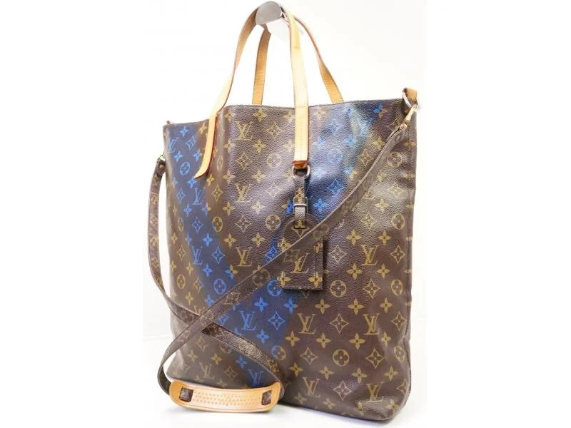 Louis Vuitton bags with a magnetic snap closure for easy accessAuthentic Pre-owned Louis Vuitton Monogram V Line Cabas NS Shopping 2 Way Tote Bag M50147 210773