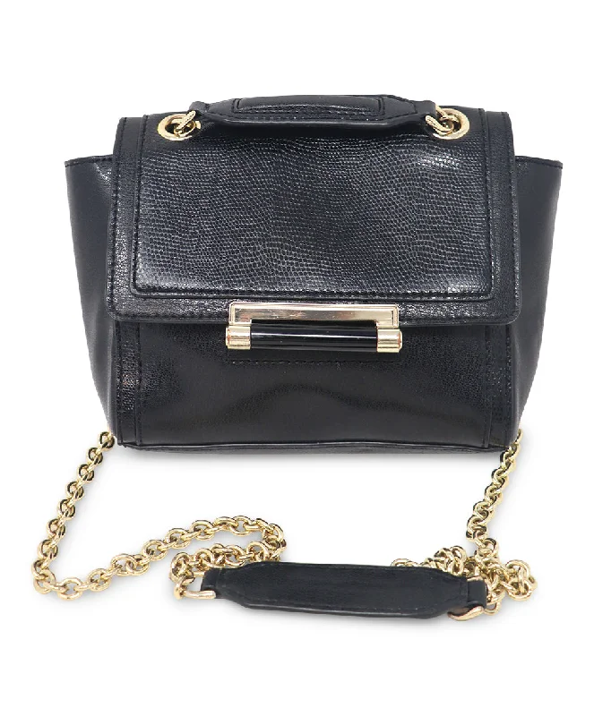 Yves Saint Laurent bags with iconic YSL logoDVF Black Leather Crossbody Bag