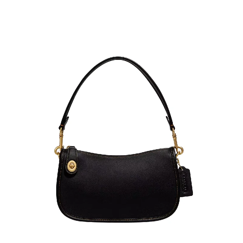 Ladies Coach Rogue bags with a star - shaped charm for a playful touchCoach Swinger Bag - Black