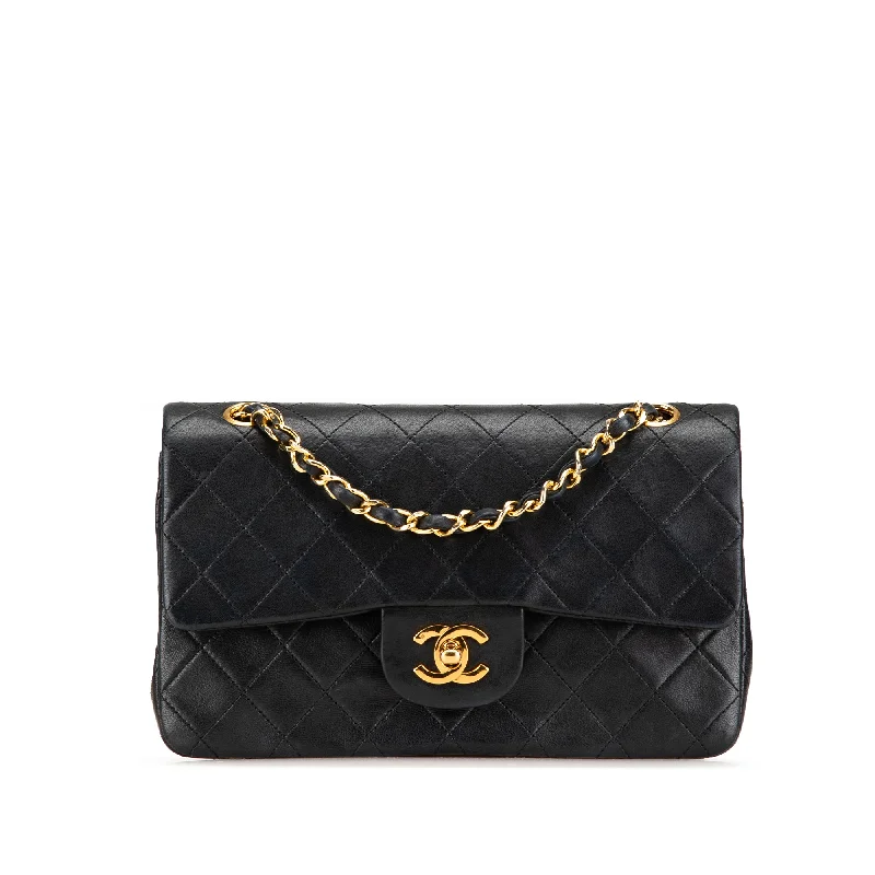 Chanel bags sale 2025Black Chanel Small Classic Lambskin Double Flap Shoulder Bag