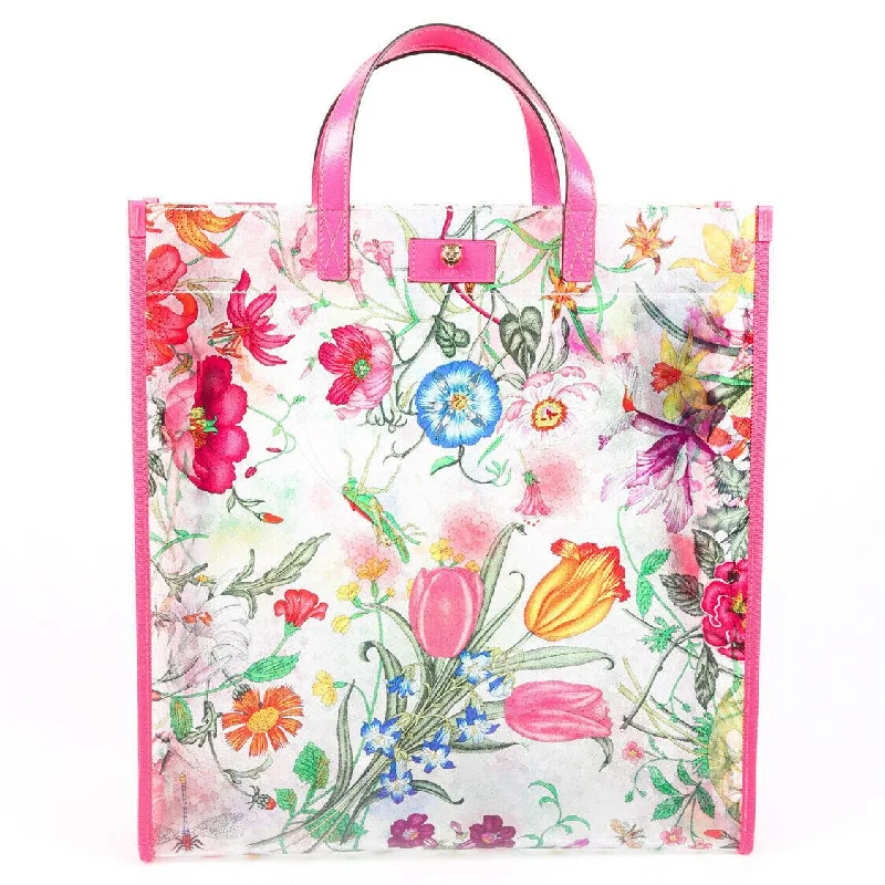 Medium - sized Women Gucci handbags for everyday useGucci Bag Flora Multicolor Vinyl Tote