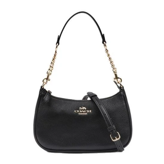 Coach tote bags with a spacious interior and multiple compartments for organizationCoach Leather Teri Shoulder Chain Crossbody Bag