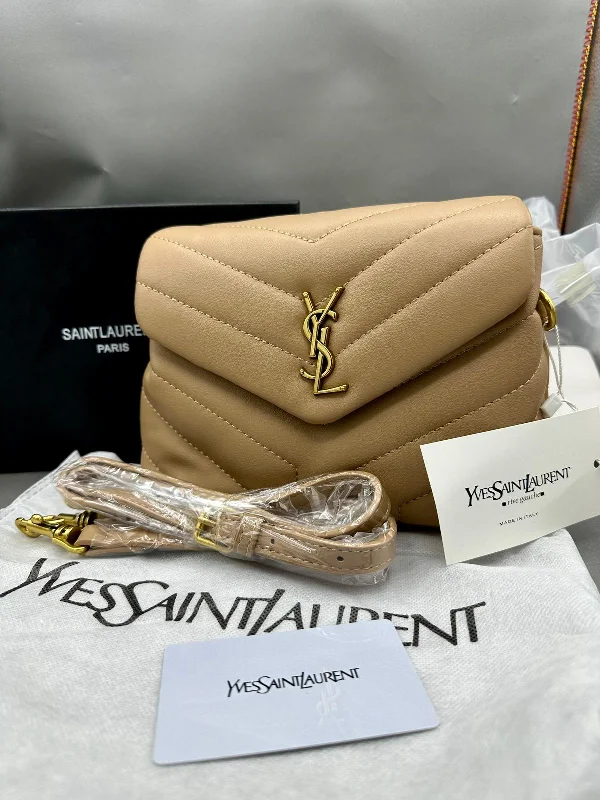 Yves Saint Laurent bags with bold metallic accentsYSL Premium Women’s Bag – Luxury with Complete Box Packaging (Brown 1)