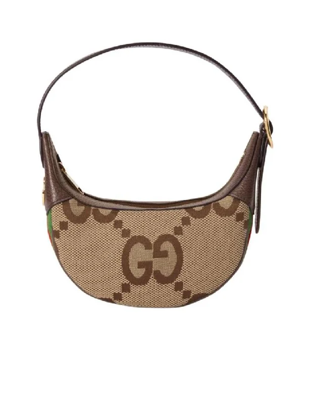 Women Gucci tote bags in GG Supreme canvas for a branded feelGucci Ophidia series decorated with super double G pattern mini shoulder bag