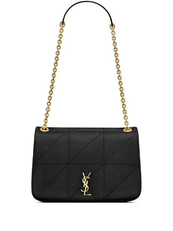 Yves Saint Laurent bags for sophisticated looksYSL BO JAMIE BLACK BAG WITH GOLDEN LOGO