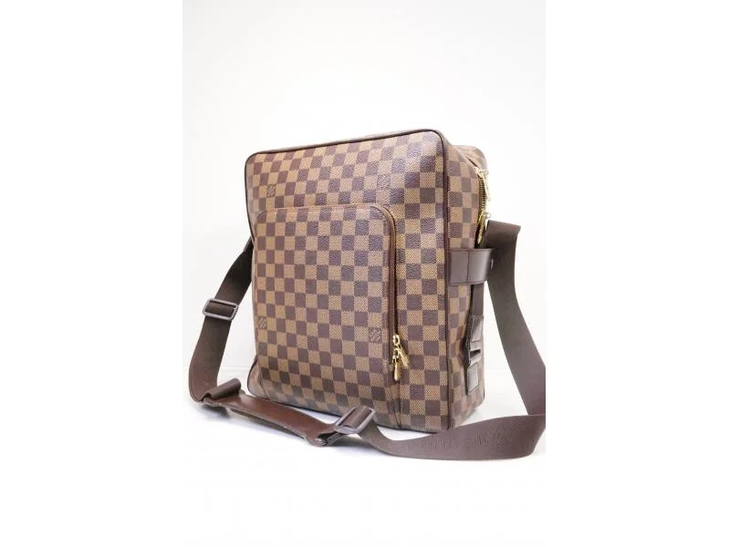 Louis Vuitton bags with a front - flap pocket for quick - access itemsAuthentic Pre-owned Louis Vuitton Lv Damier Ebene Olav GM Crossbody Messenger Bag N41440 210590