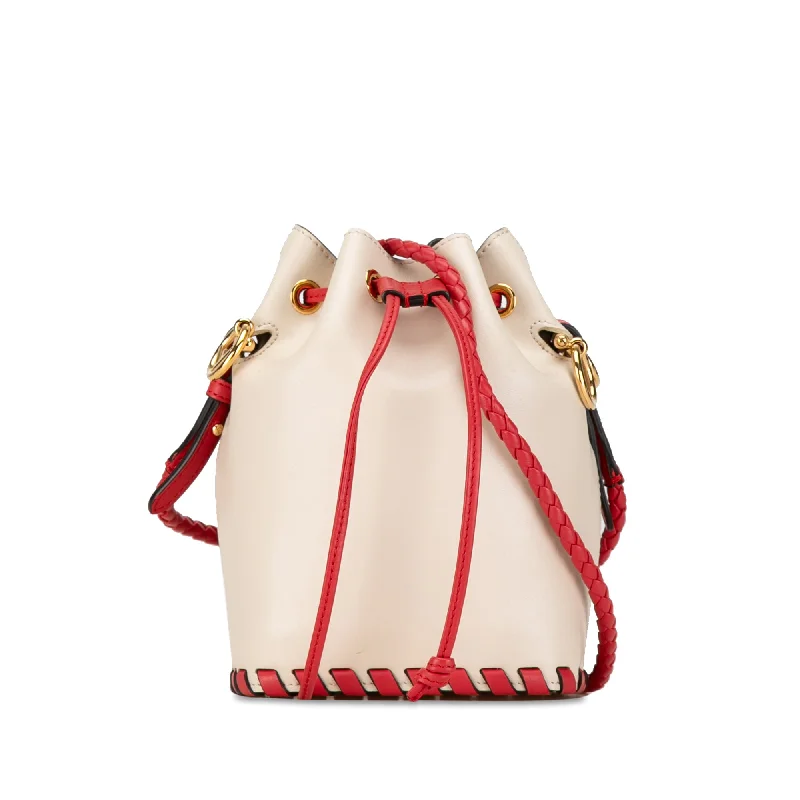 Fendi Baguette bags with a studded leather trim for a bold and edgy lookBrown Fendi Mini Whipstitch Mon Tresor Bucket Bag