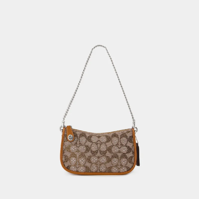 Coach bags with a back - zip pocket for storing valuables securelyHobo Swinger 20 bag - Coach - Canvas - Brown