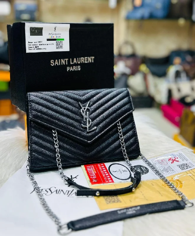 Yves Saint Laurent satchel bags for womenYSL Crossbody Bag for Women – AAA Quality Official Model (Black+Silver YSL)