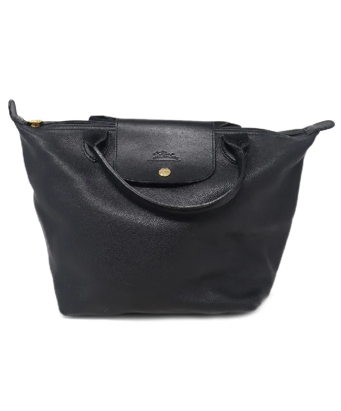 Yves Saint Laurent small bags for evening wearLongchamp Black Leather Tote