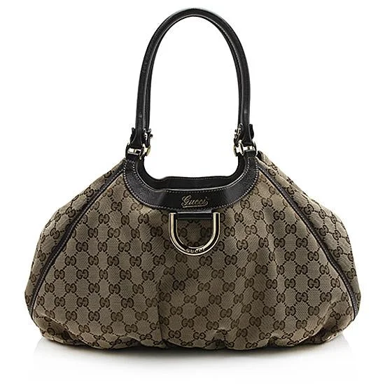 Gucci Marmont bags for women with a snakeskin - effect panelGucci GG Canvas Abbey D-Ring Tote