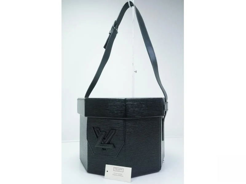 Louis Vuitton bags with a zip - around closure for enhanced securityAuthentic Pre-owned Louis Vuitton Lv Epi Black Octogonal Cosmetic Vanity Shoulder Bag M80150 160764