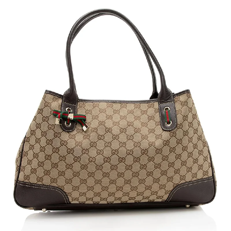 Women Gucci crossbody bags with a printed floral patternGucci GG Canvas Princy Large Tote