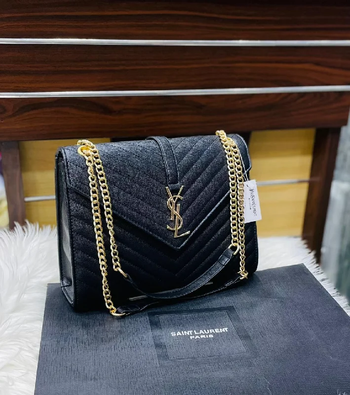 Yves Saint Laurent bags with iconic YSL logoYSL Women's Bag - Iconic Luxury with Timeless Elegance (Black)