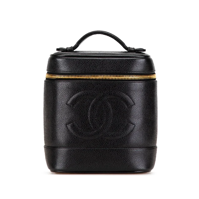 Chanel bags in luxury boutiques worldwideBlack Chanel CC Caviar Vanity Case