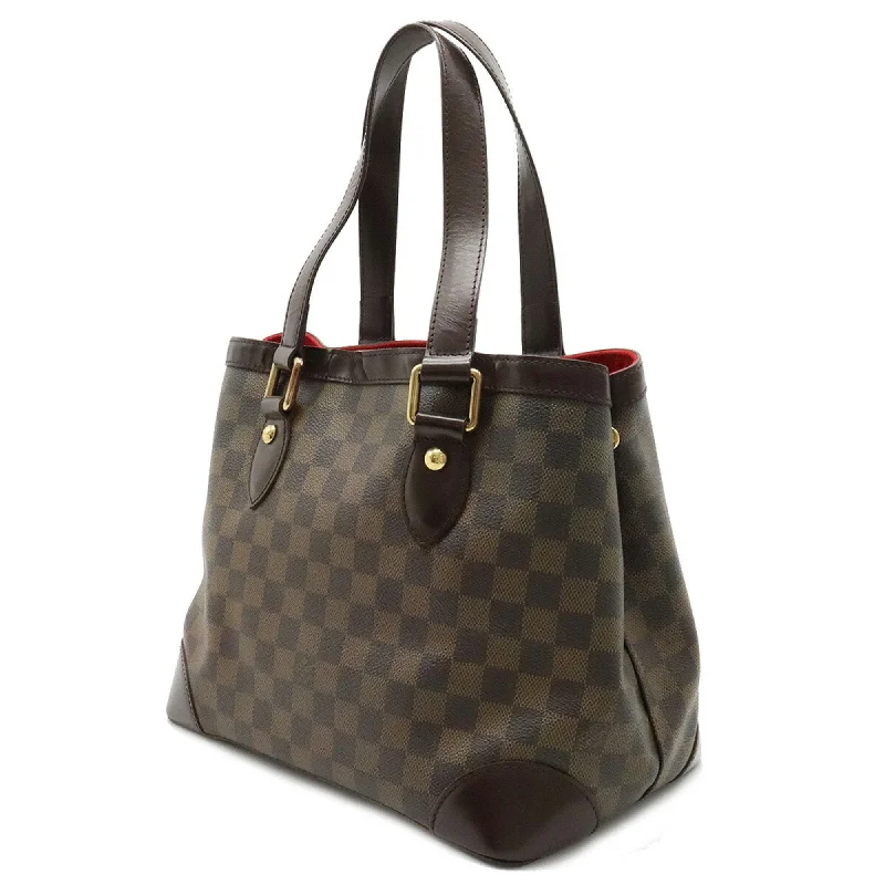 Ladies Louis Vuitton shoulder bags with a single - handle silhouetteLOUIS VUITTON Damier Hampstead PM Tote Bag Shoulder N51205